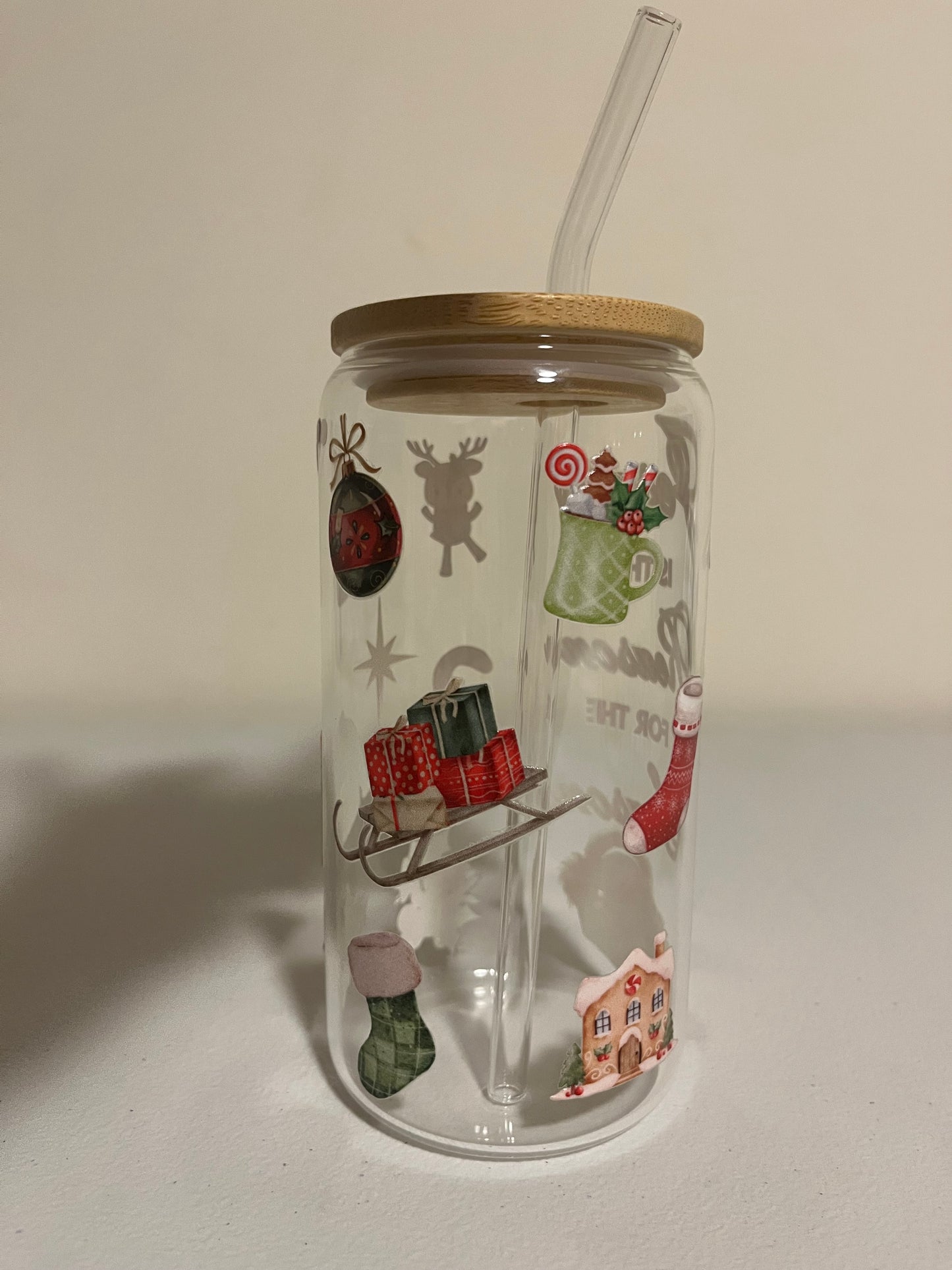 Jesus is the Reason for the Season Glass tumbler