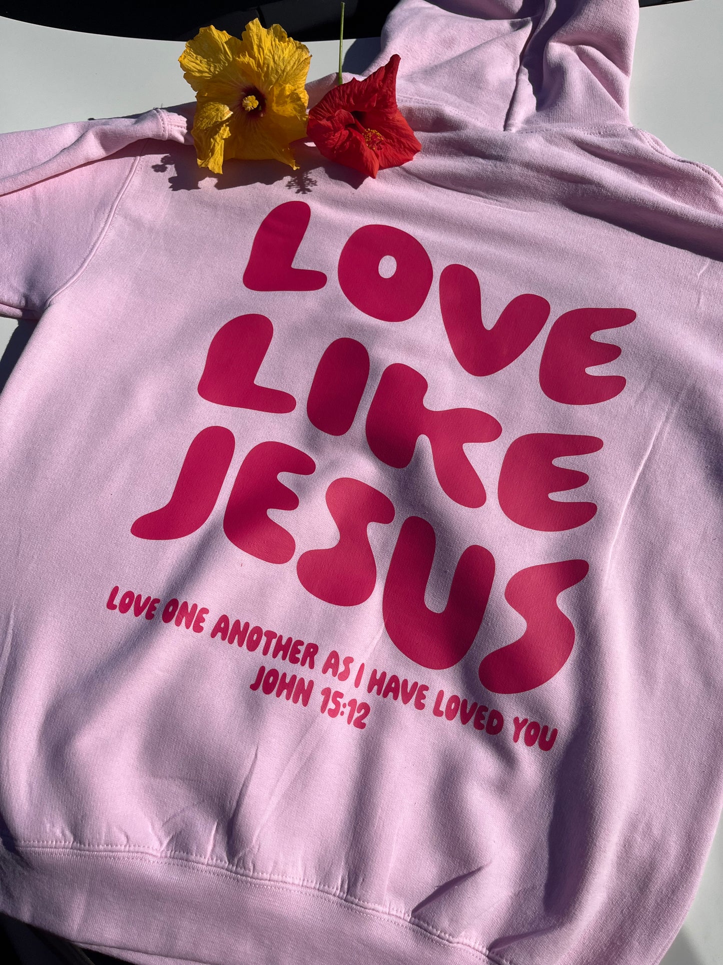 Love Like Jesus Pink Hoodie