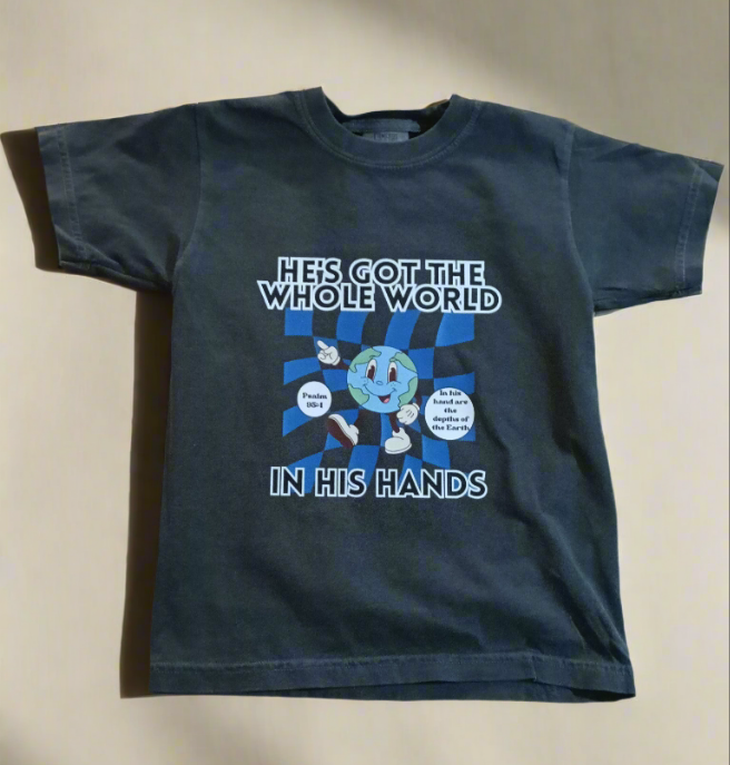 Whole World In His Hands Kids and Youth Shirt