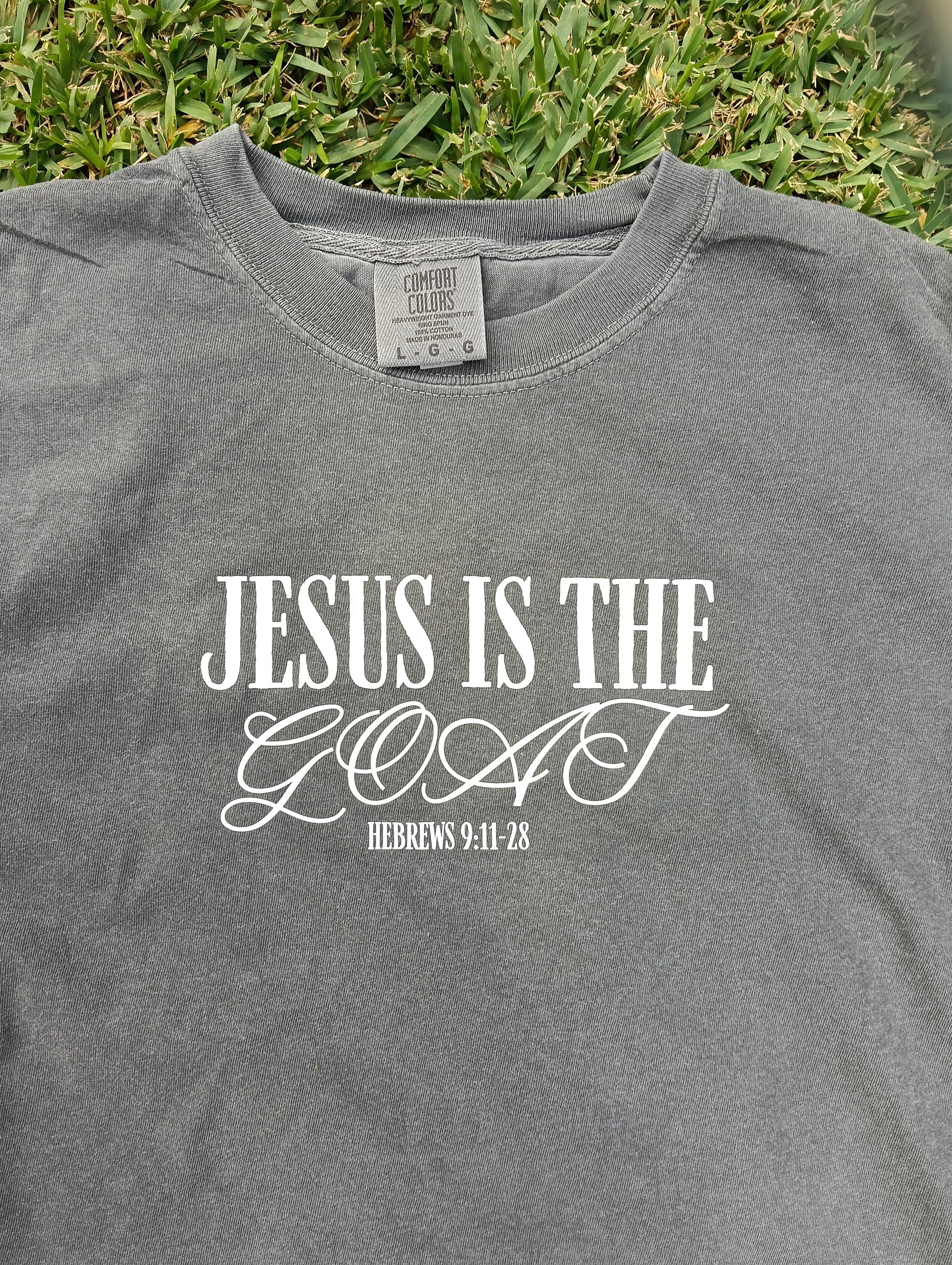 JESUS IS THE GOAT SHIRT AUSTRALIAN CHRISTIAN CLOTHING BRAND