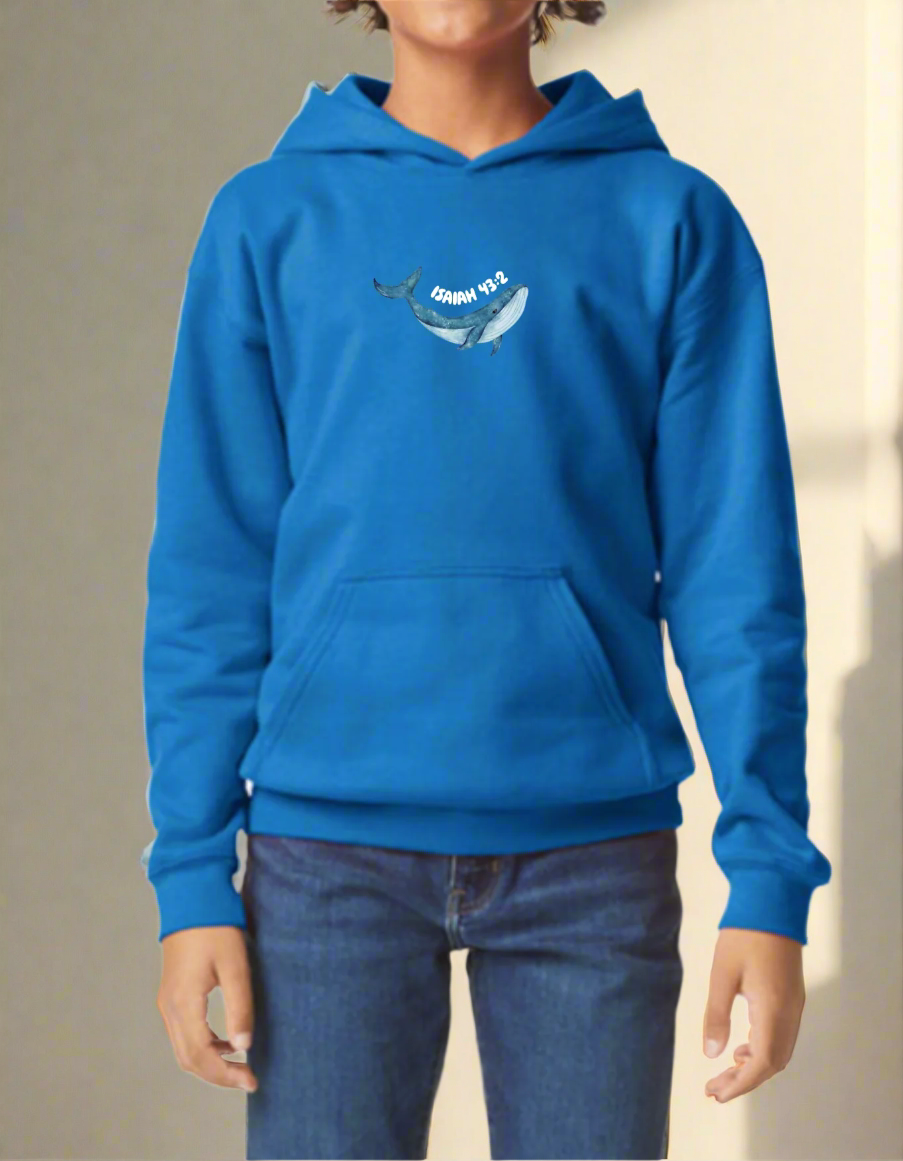 Isaiah 43:2 kids hoodie