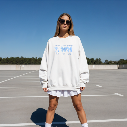 bible verse bow sweater australian christian clothing