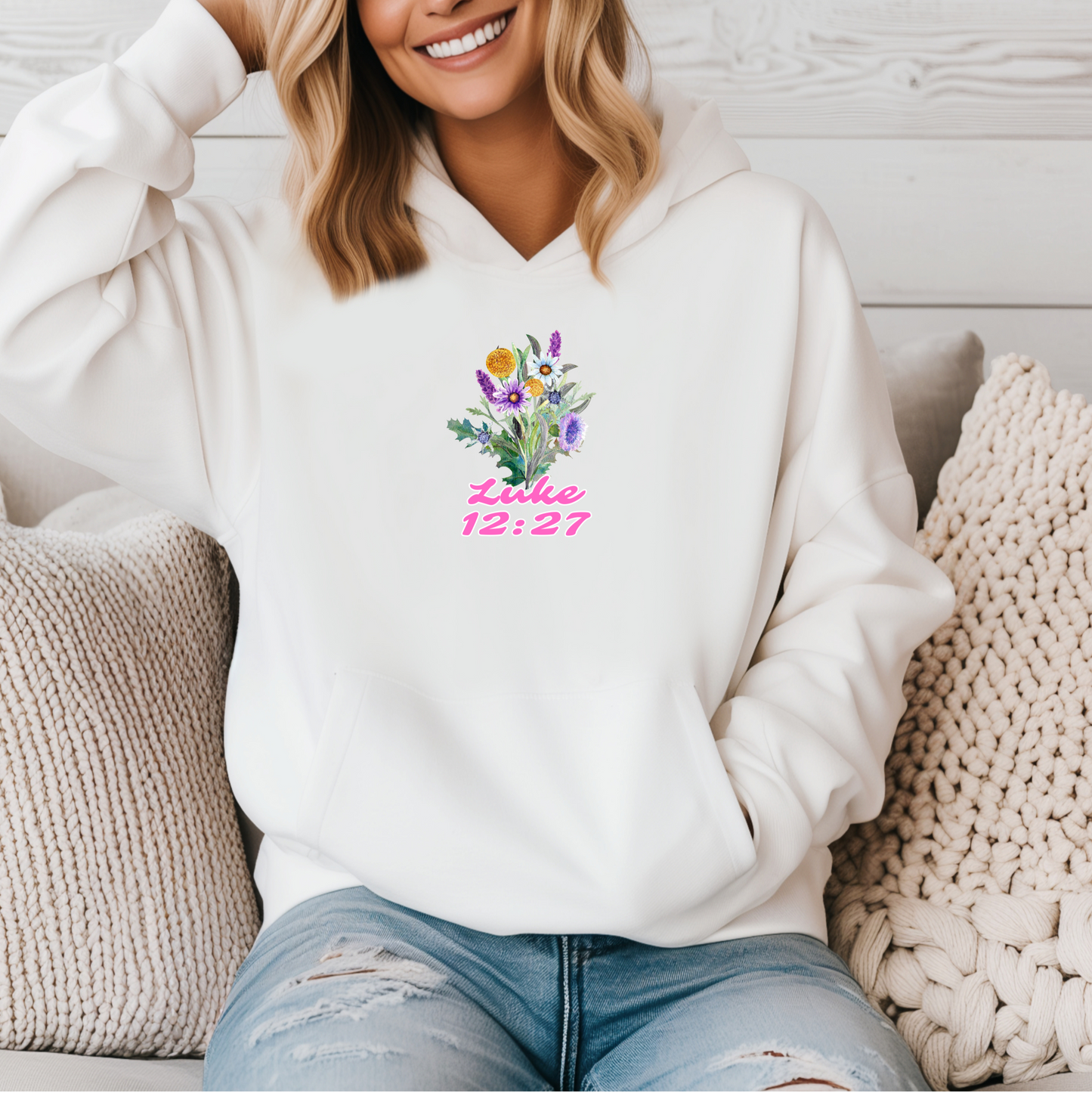 consider the wildflowers australian christian clothing hoodie