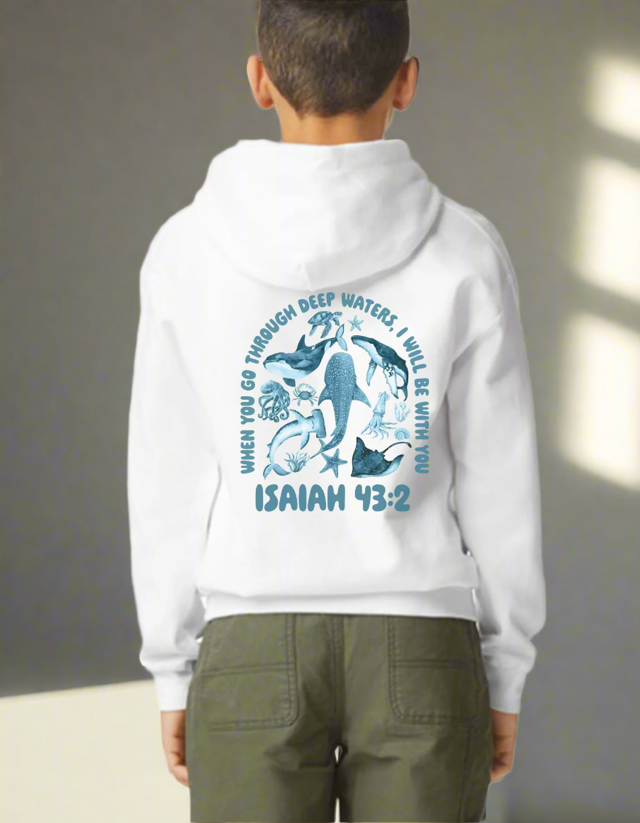 isaiah 43:2 kids shirt australian christian clothing bible verse