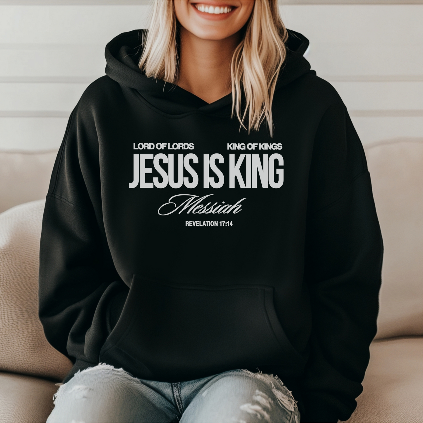 jesus is king australian christian hoodie