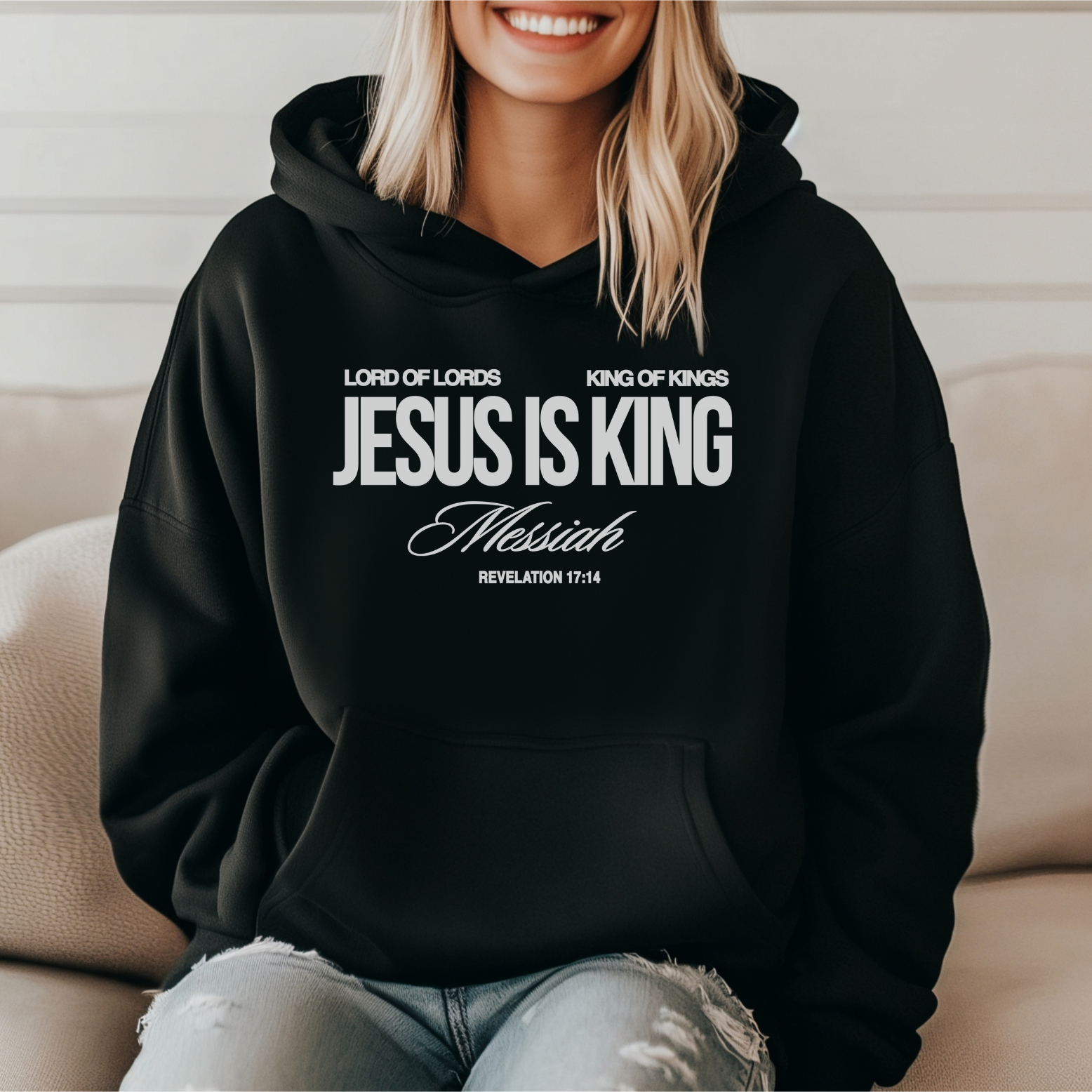 jesus is king australian christian hoodie