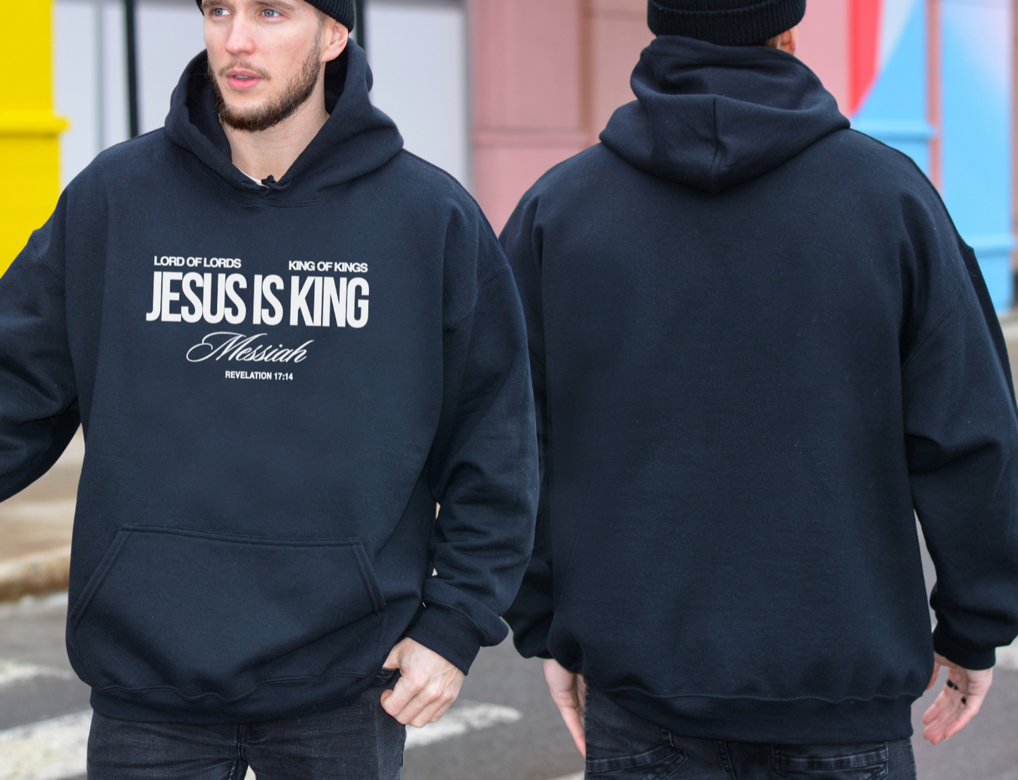 jesus is king hoodie mens australian christian clothing