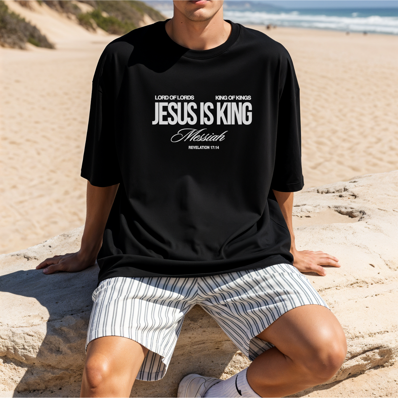 jesus is king mens bible shirt australian christian clothing