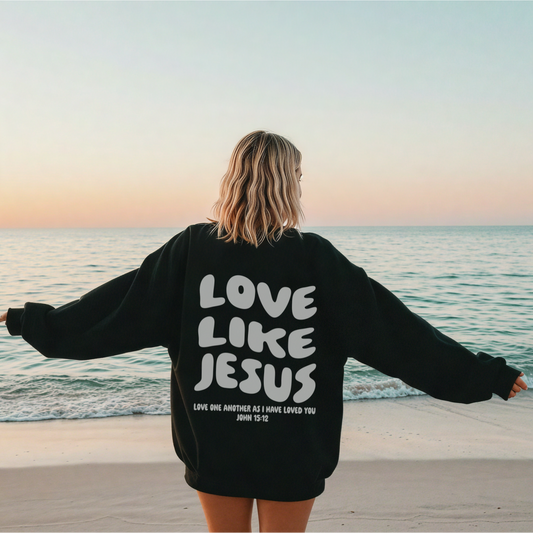 love like jesus sweater australian christian clothing