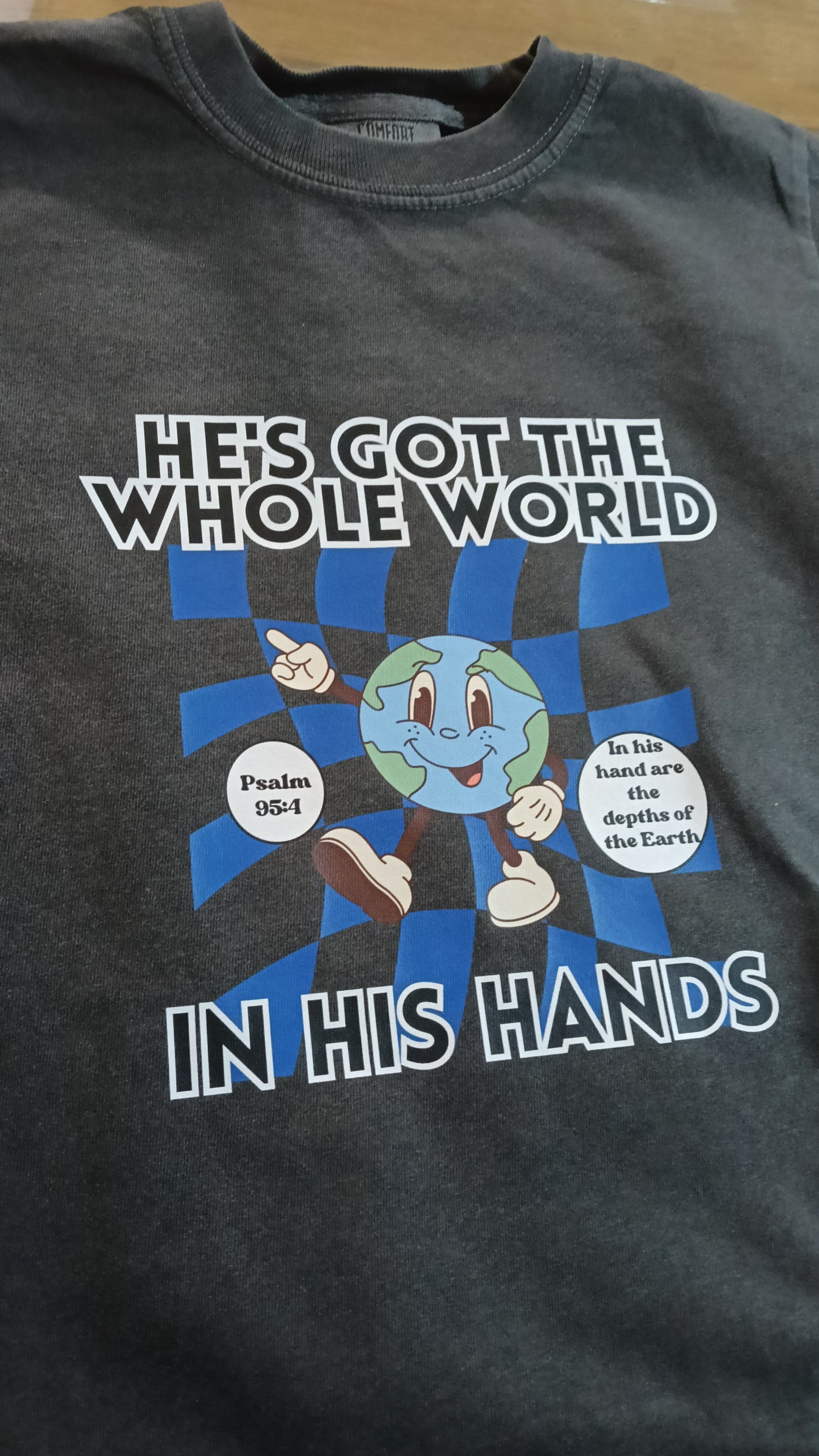 Whole World In His Hands Kids and Youth Shirt