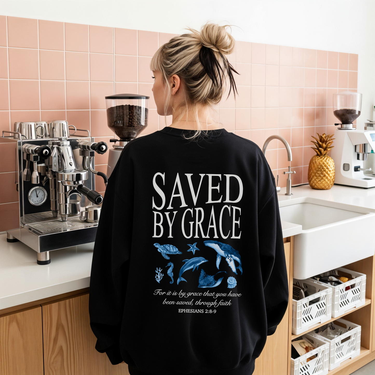saved by frace ocean animals sweater australian christian clothing