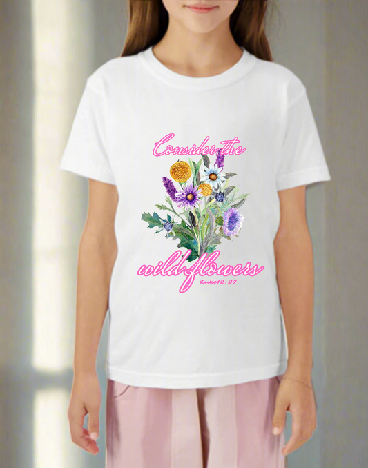 wildflowers bible kids shirt