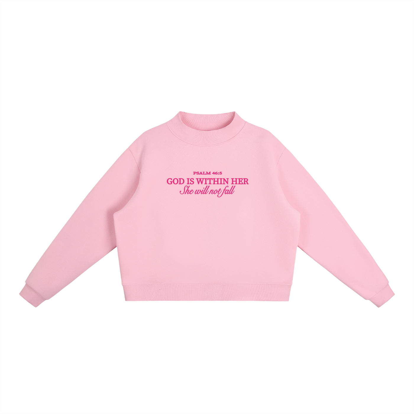 God is Within Her Mock-Neck Sweater