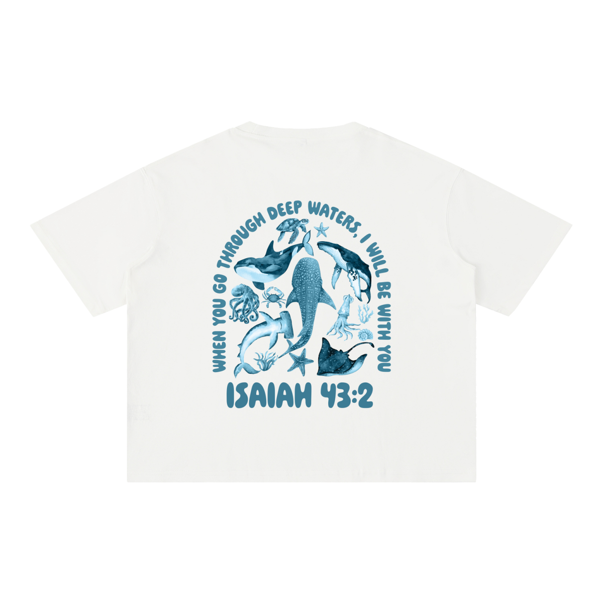 Isaiah 43:2 Boxy T-Shirt