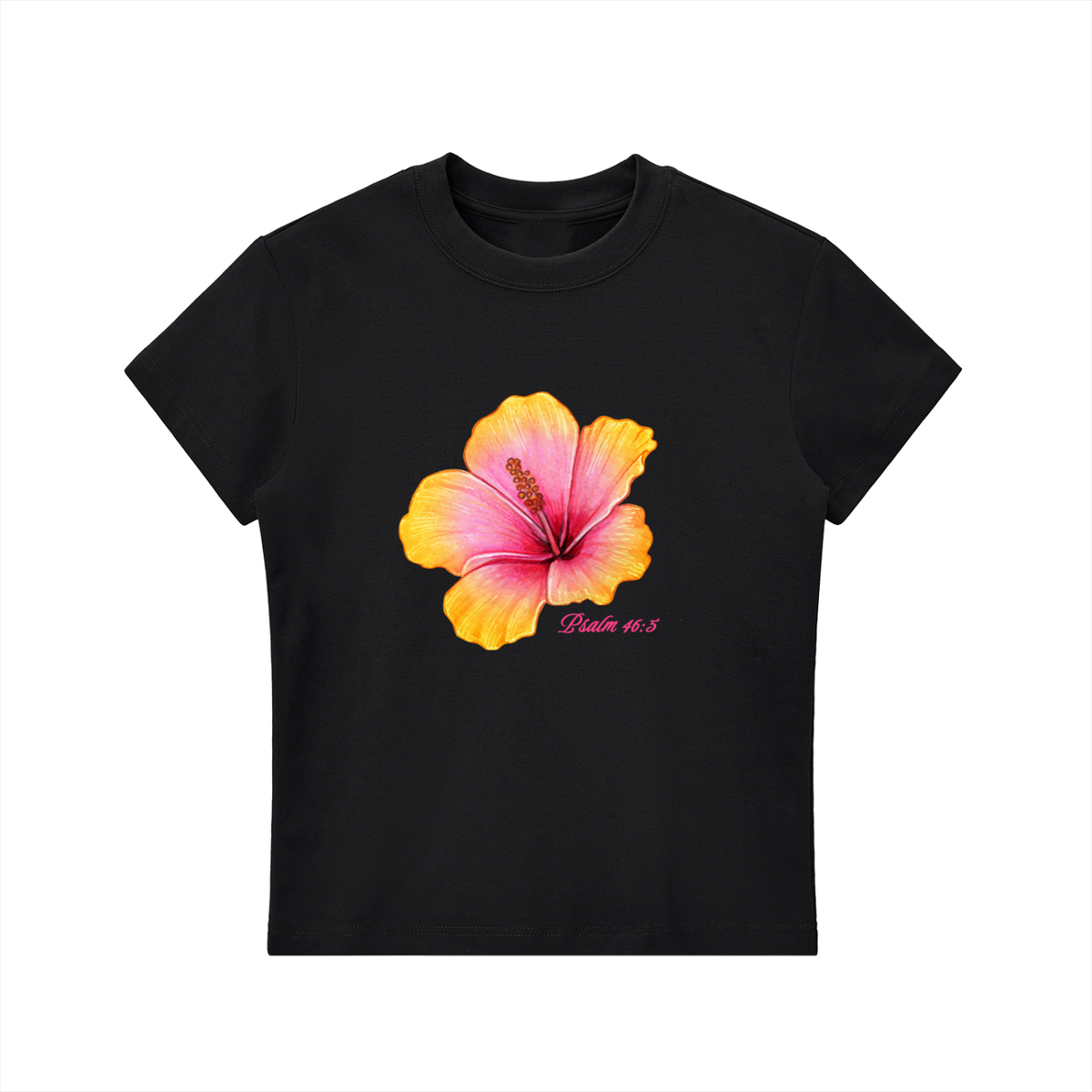 Psalm 46:5 women's baby tee