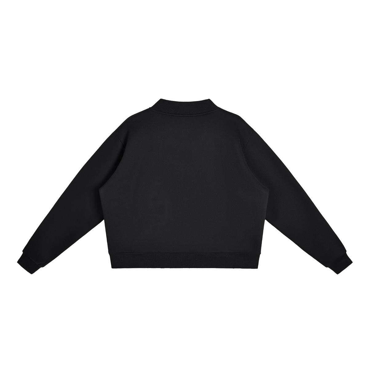 Saved by Grace embroidered Mock-Neck Crew sweater