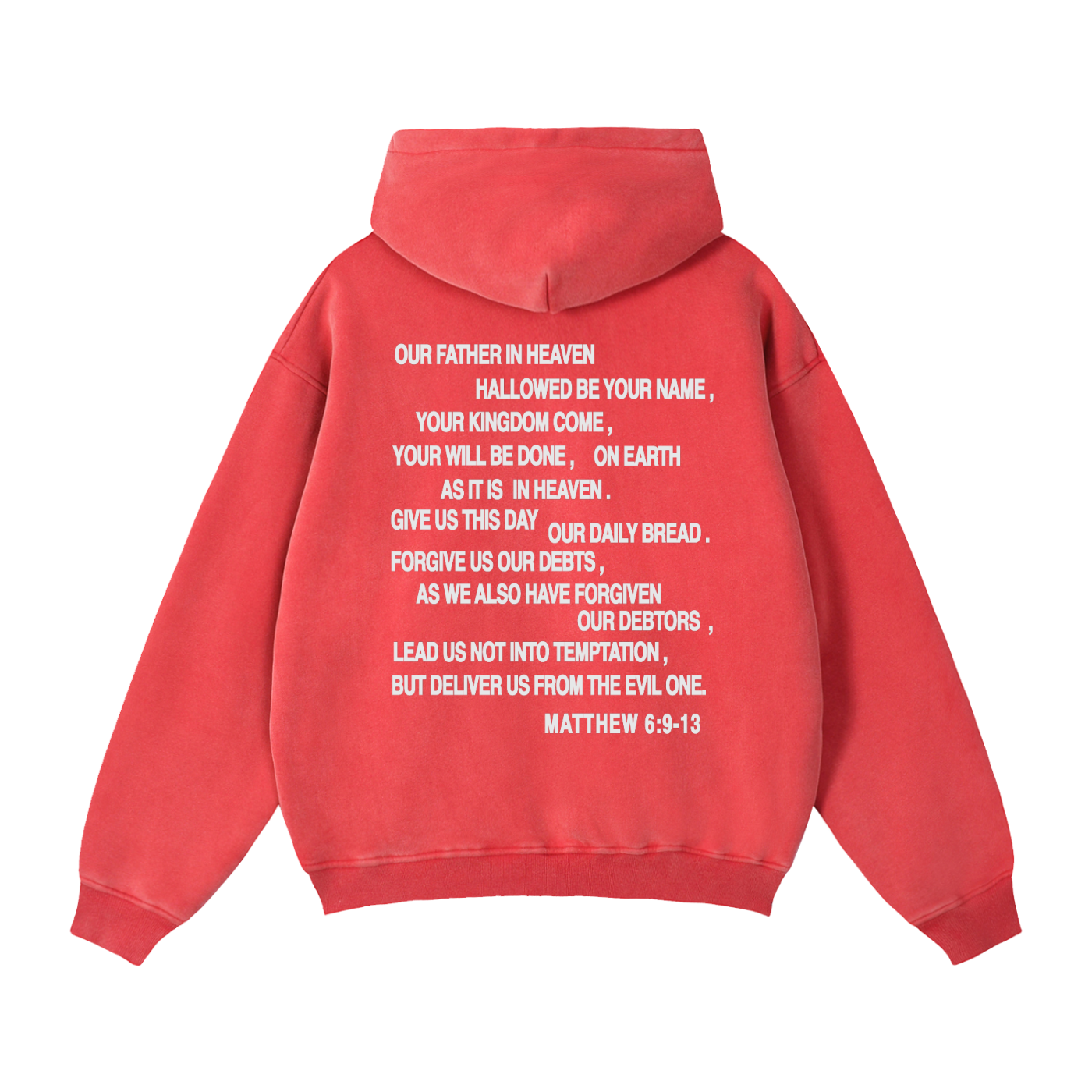 Lords Prayer Zip Boxy Hoodie