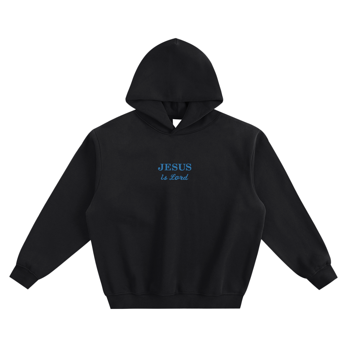 Jesus is Lord embroidered Fleeced Boxy Hoodie
