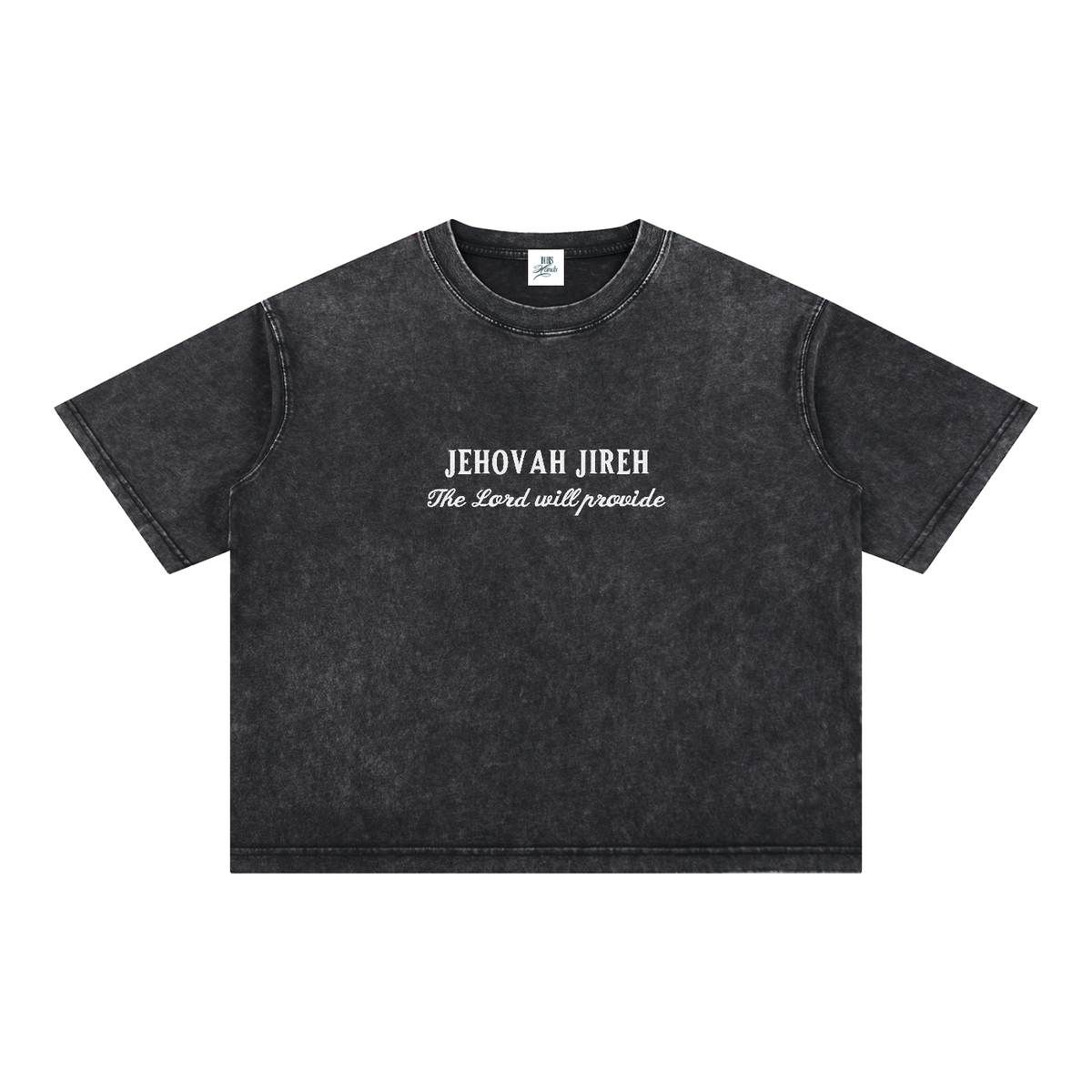Jehovah Jireh embroidered  Boxy T-Shirt