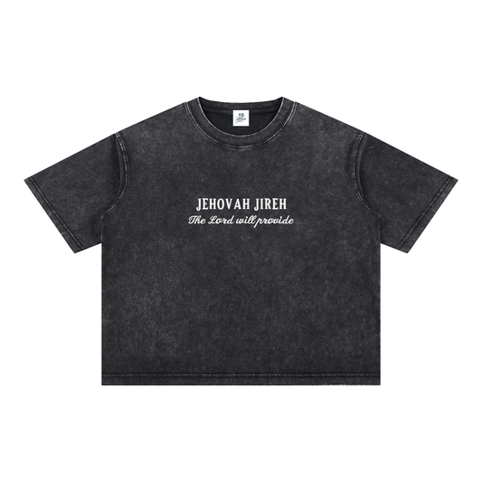 Jehovah Jireh embroidered  Boxy T-Shirt