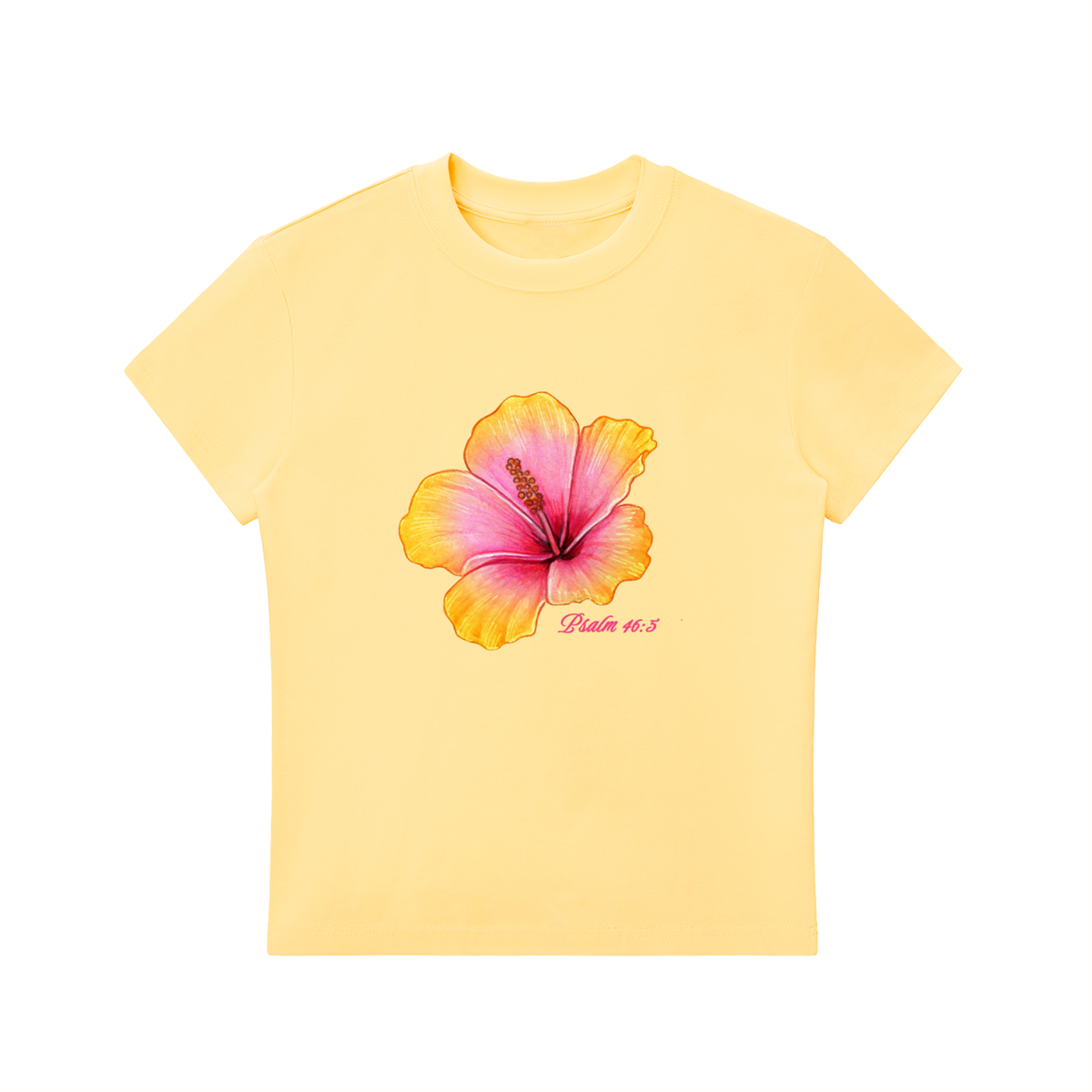 Psalm 46:5 women's baby tee