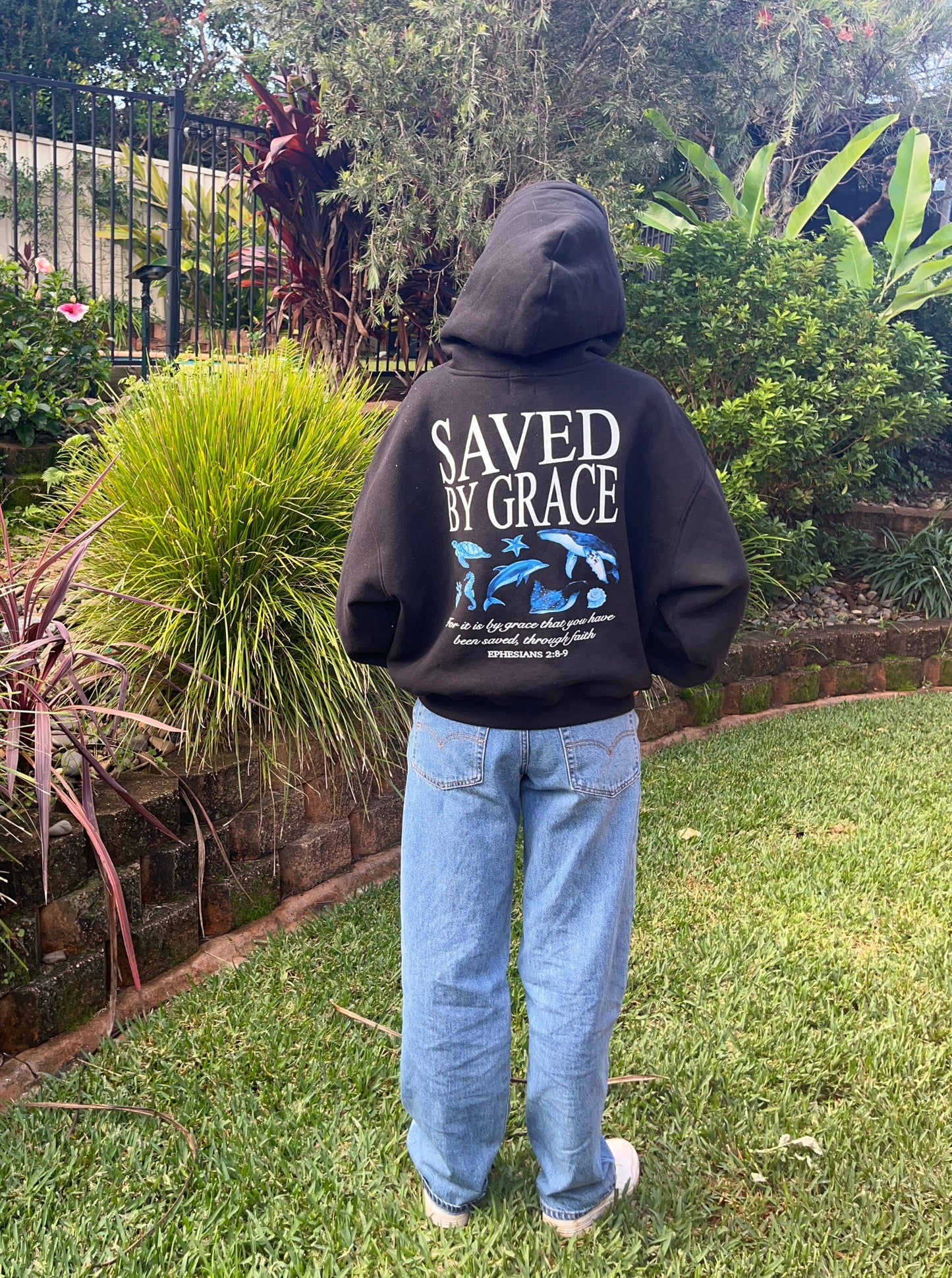 Saved By Grace Oversized Hoodie