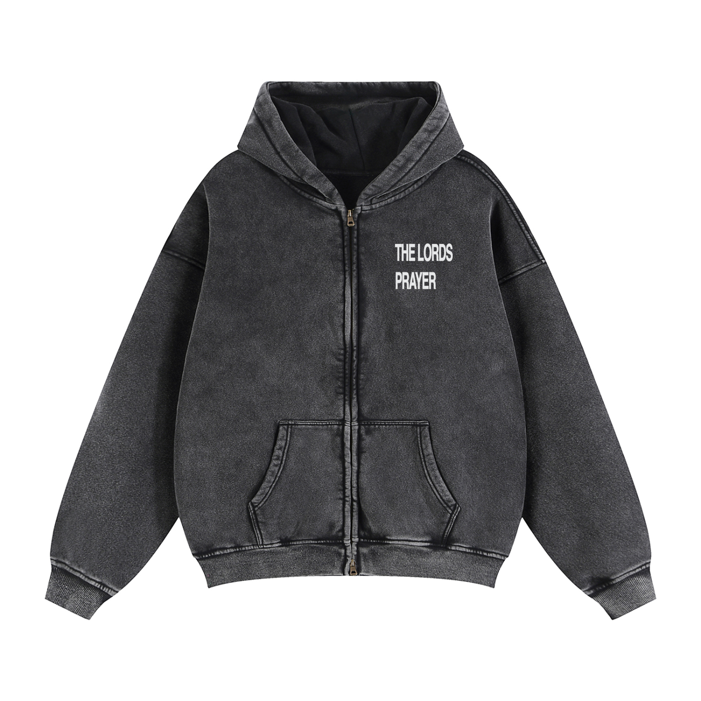 Lords Prayer Zip Boxy Hoodie