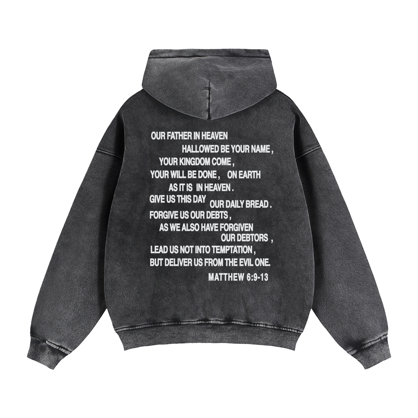 Lords Prayer Zip Boxy Hoodie