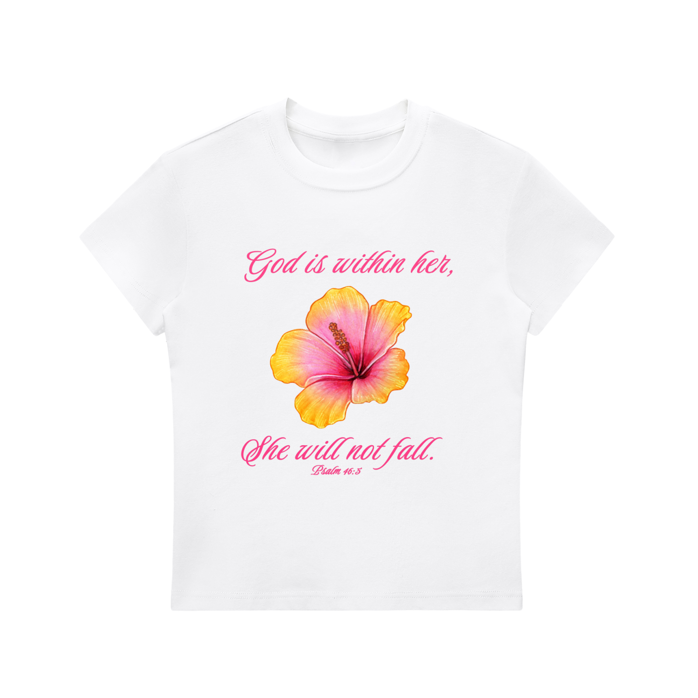 God is Within Her Bodycon Crewneck T-Shirt