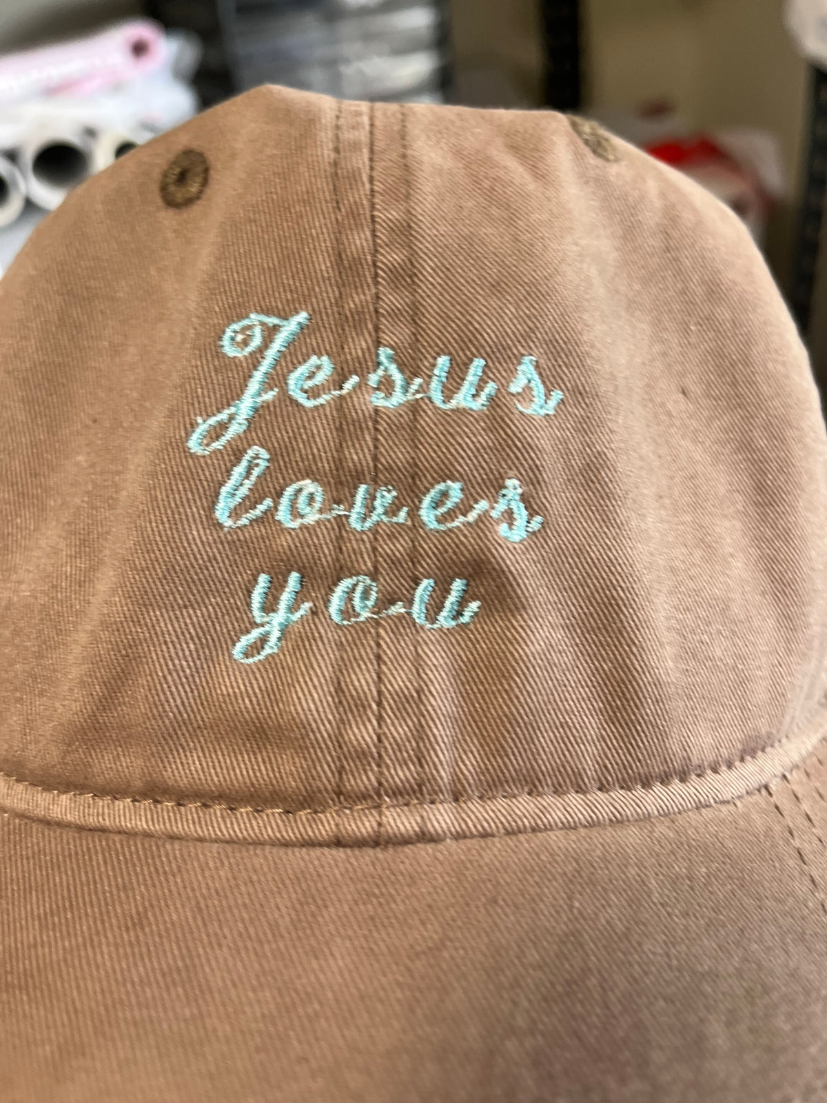 Jesus loves you cap