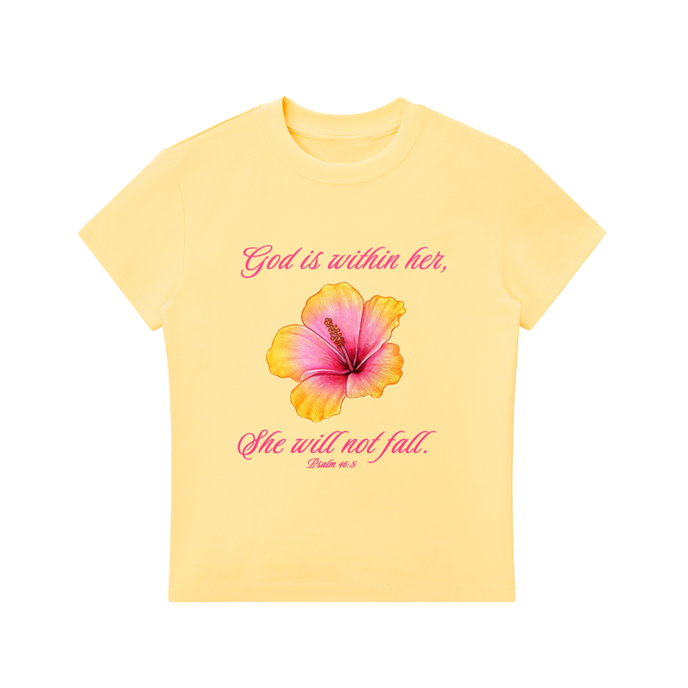 God is Within Her Bodycon Crewneck T-Shirt