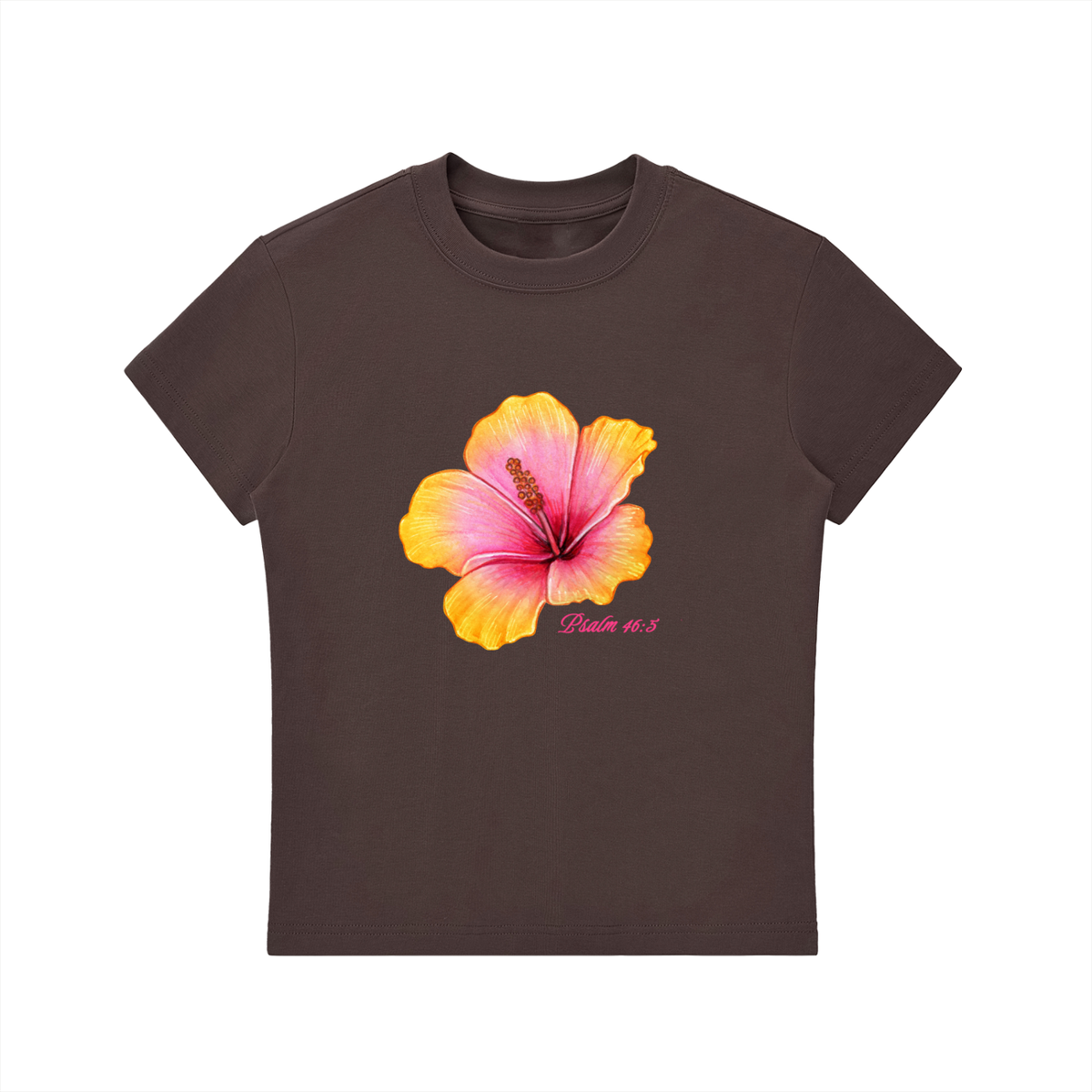 Psalm 46:5 women's baby tee