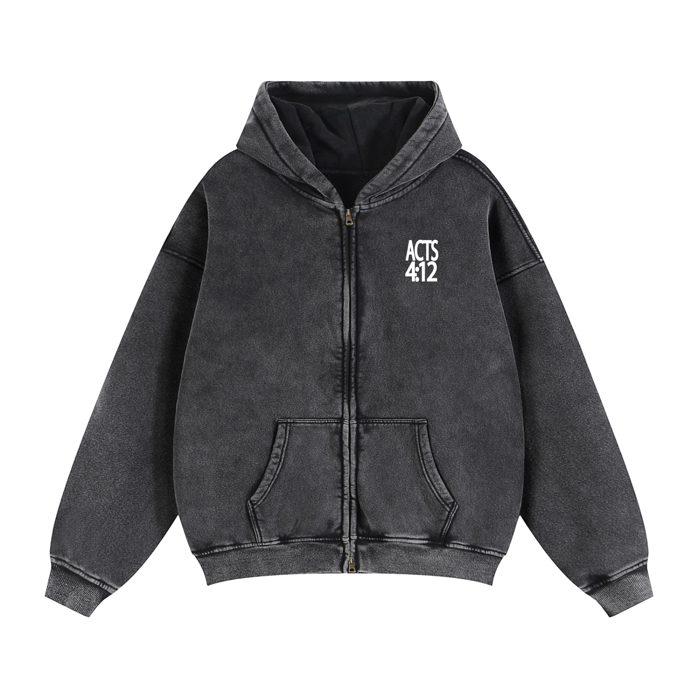 Jesus Saves Boxy Zip Hoodie