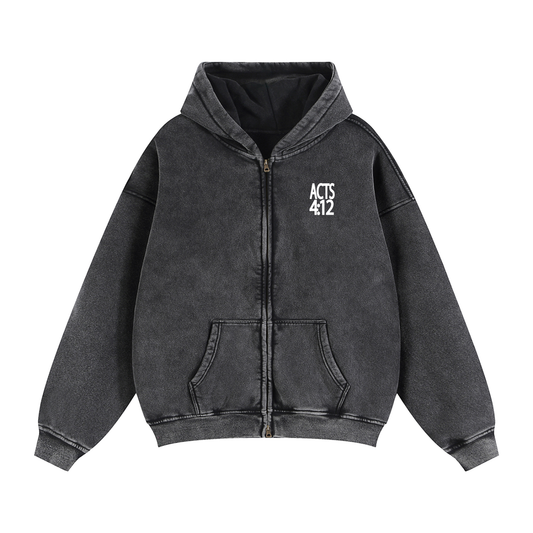 Jesus Saves Boxy Zip Hoodie