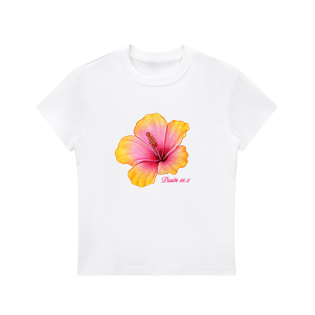 Psalm 46:5 women's baby tee