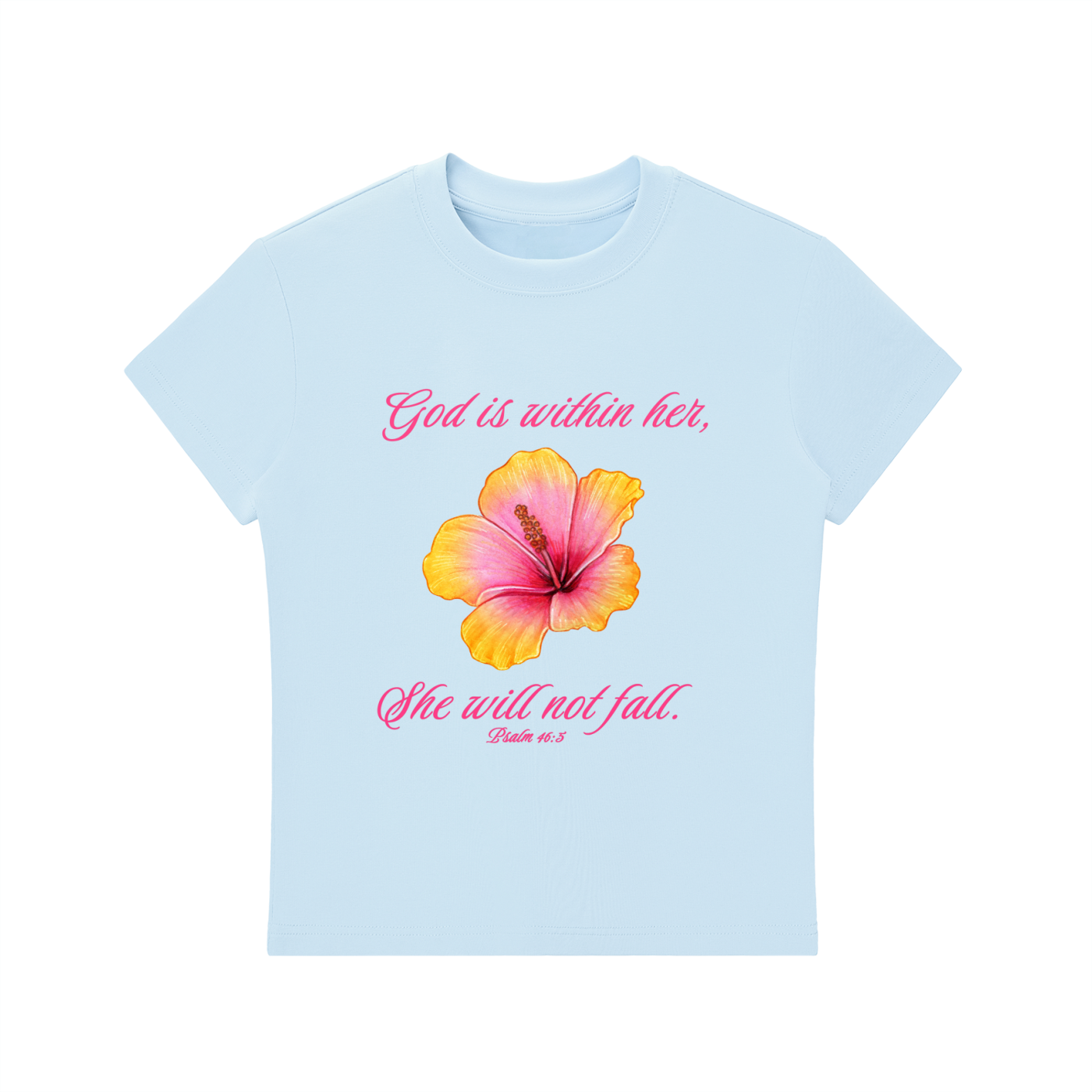 God is Within Her Bodycon Crewneck T-Shirt