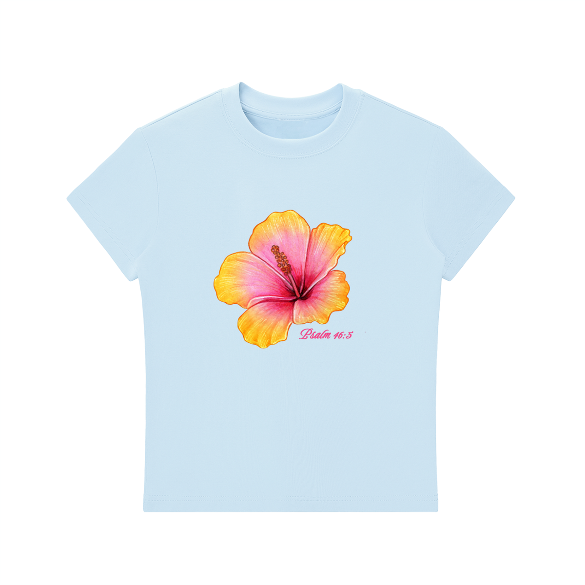 Psalm 46:5 women's baby tee