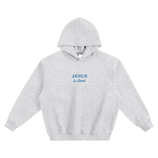Jesus is Lord embroidered Fleeced Boxy Hoodie