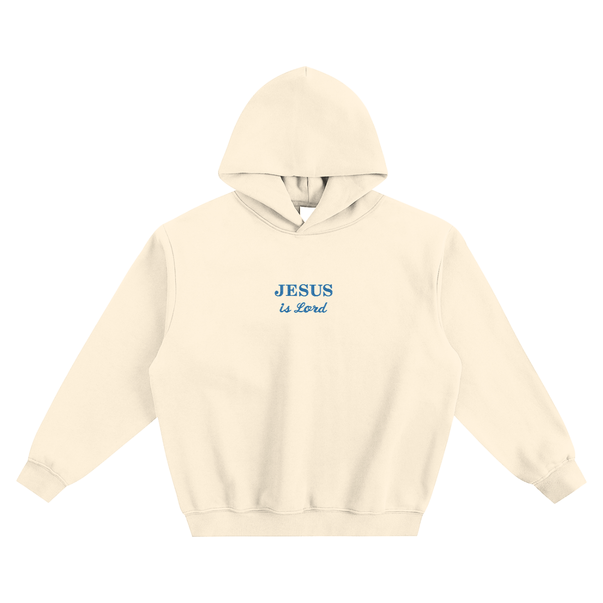 Jesus is Lord embroidered Fleeced Boxy Hoodie
