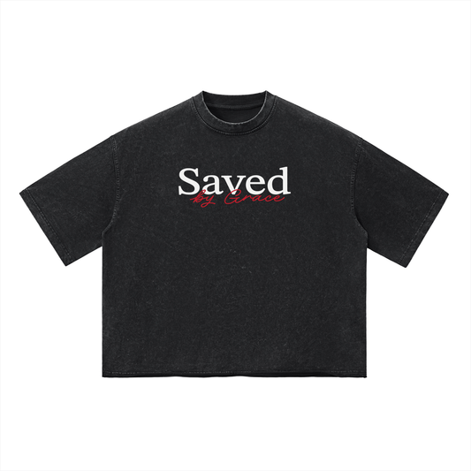 Australian christian clothing saved shirt boxy 