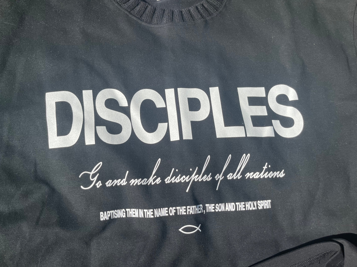 Disciples Knitted Neck Sweatshirt