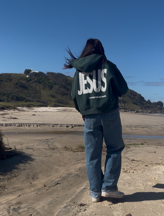 Jesus Saves Boxy Hoodie