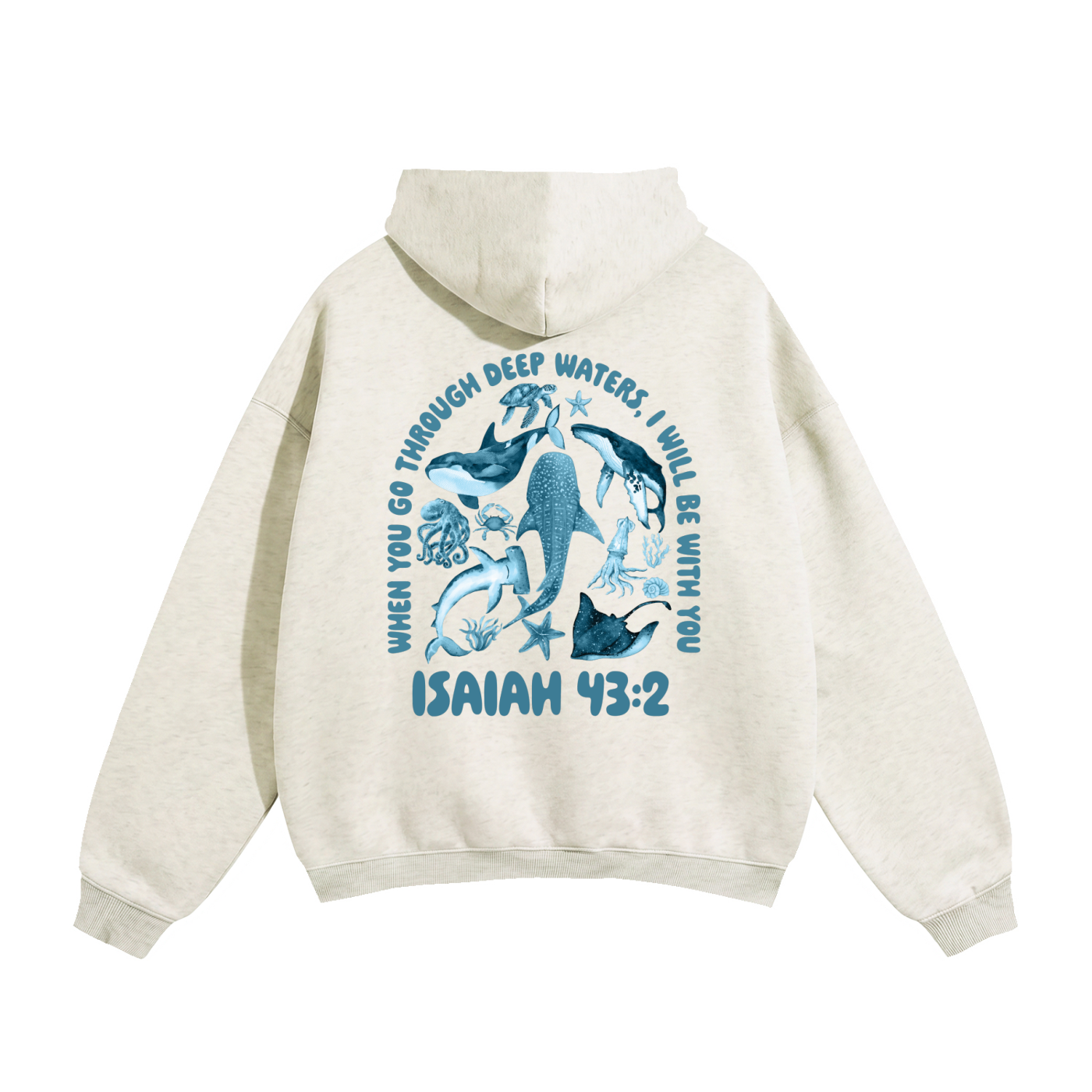 Isaiah 43:2 Oversized Hoodie