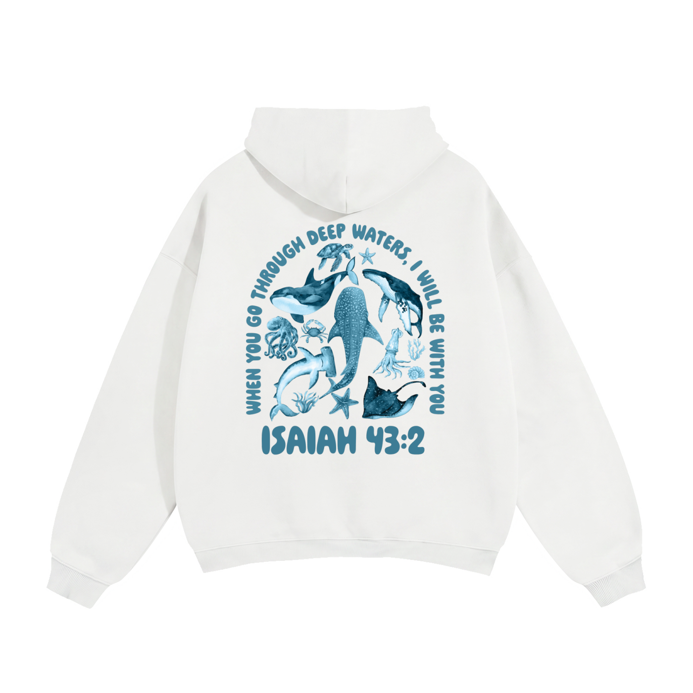 Isaiah 43:2 Oversized Hoodie