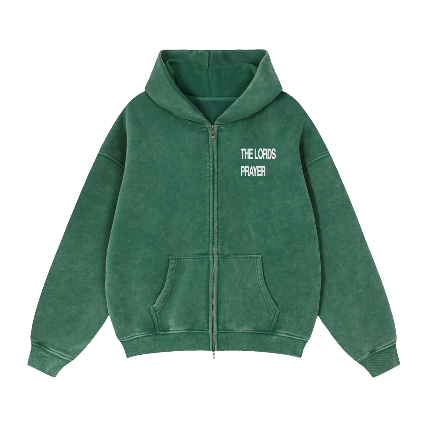 Lords Prayer Zip Boxy Hoodie