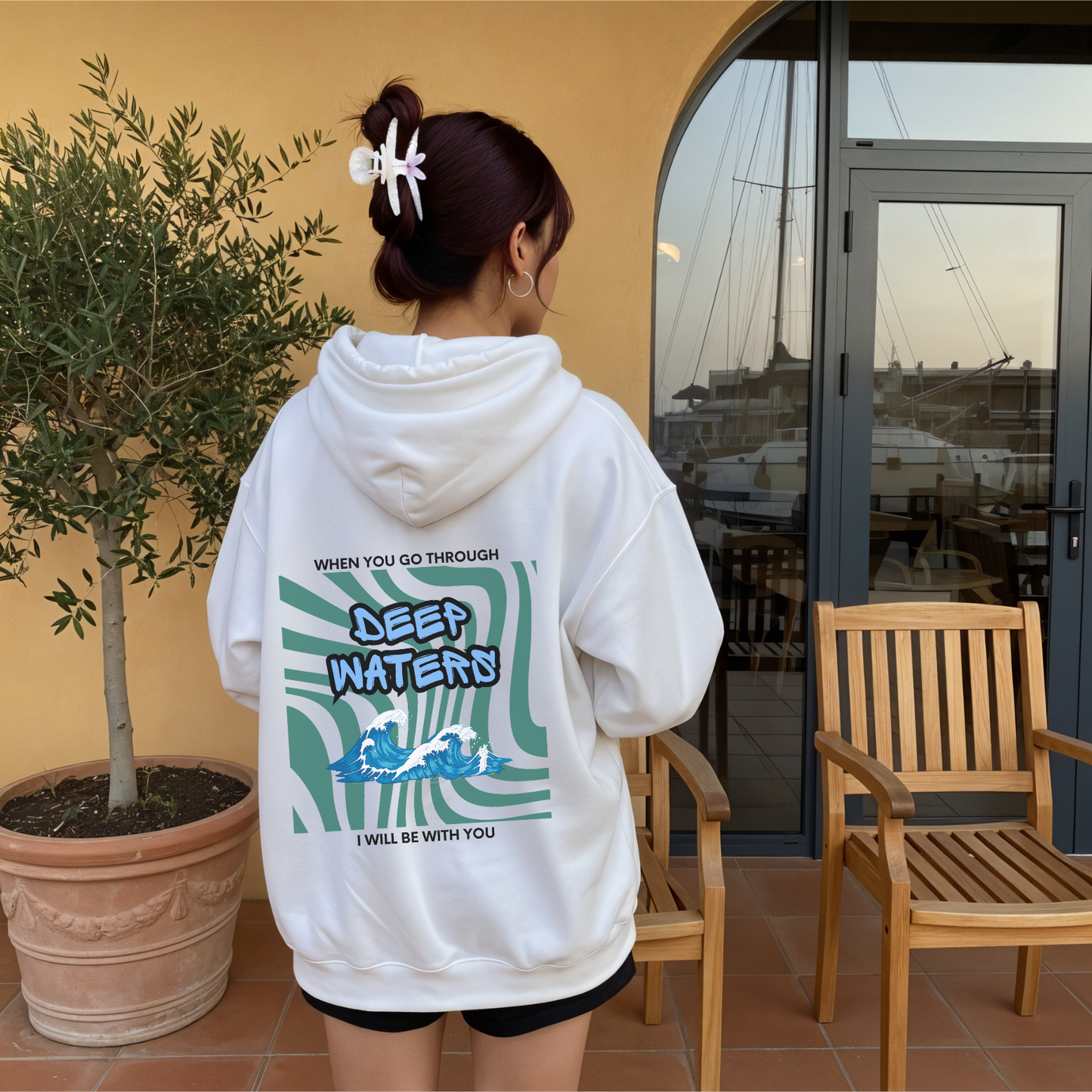 australian christian clothing deep water bible verse hoodie