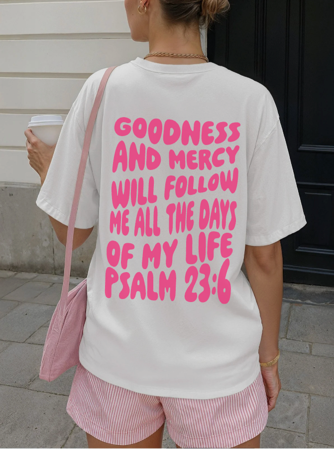 australian christian clothing goodness and mercy shirt ivory