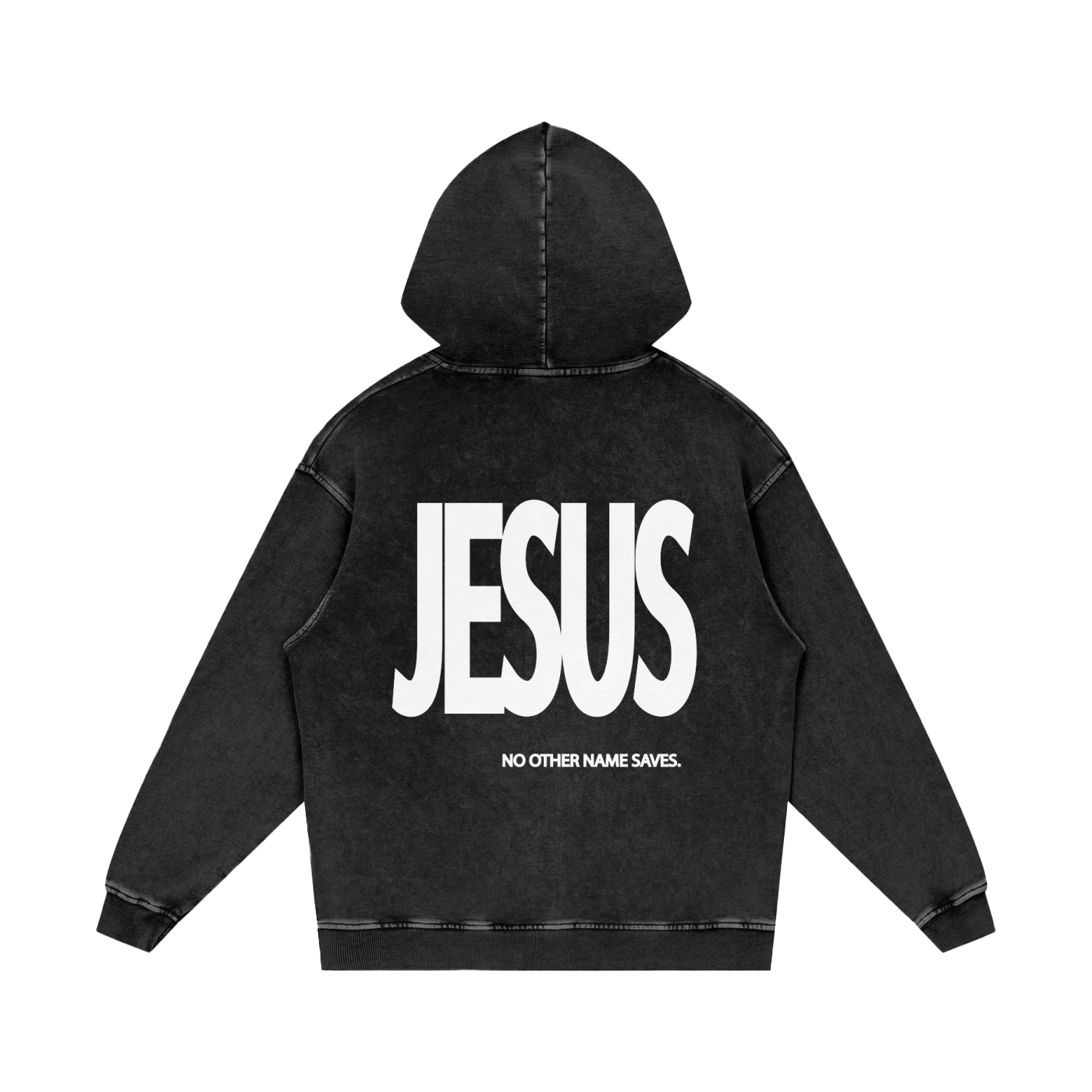 Snow Washed Loose Cotton Hoodie
