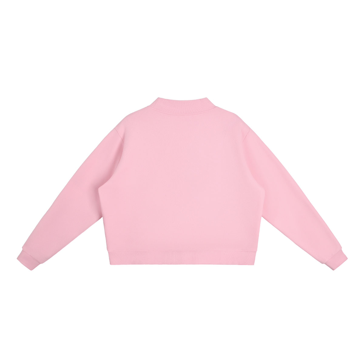 Saved by Grace embroidered Mock-Neck Crew sweater