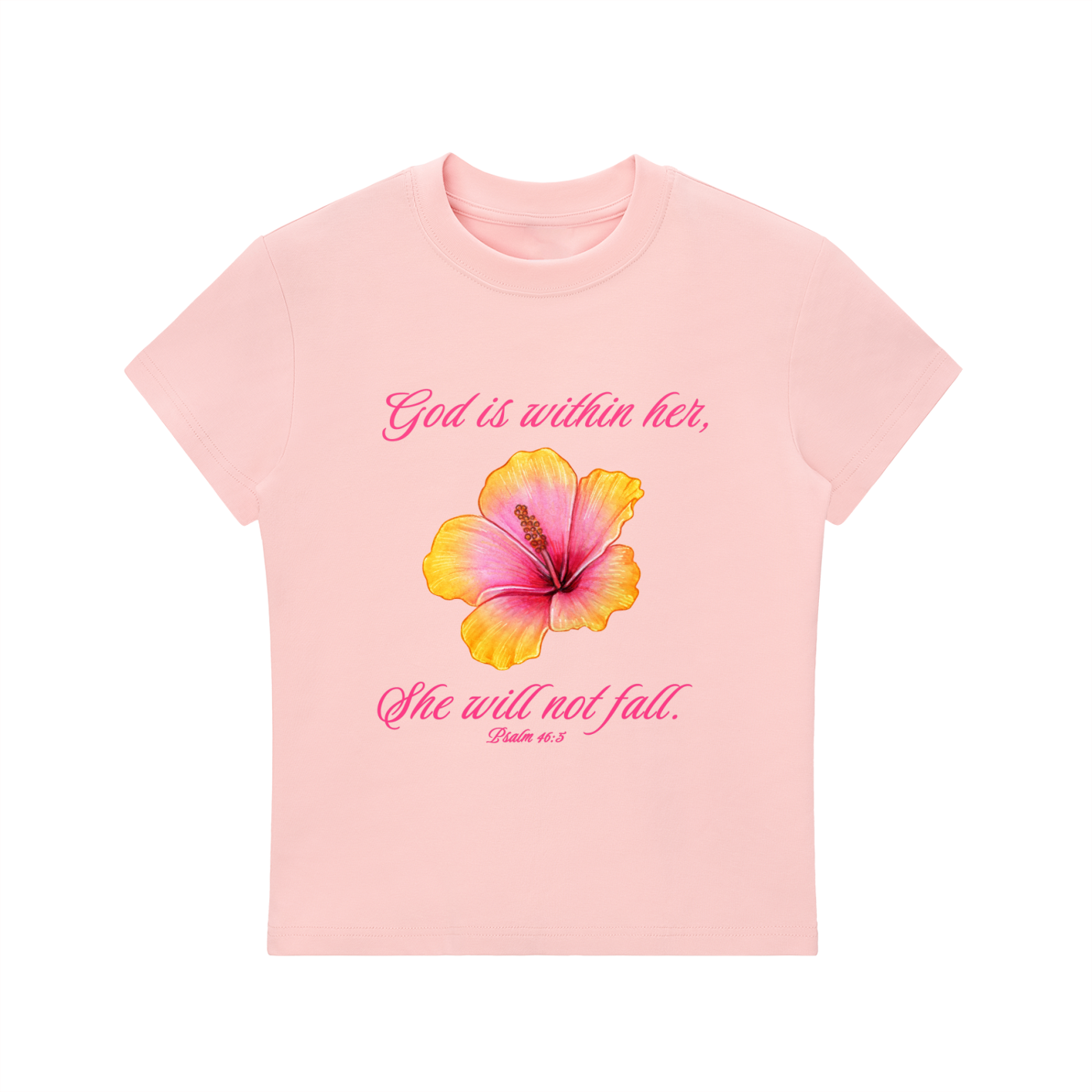 God is Within Her Bodycon Crewneck T-Shirt